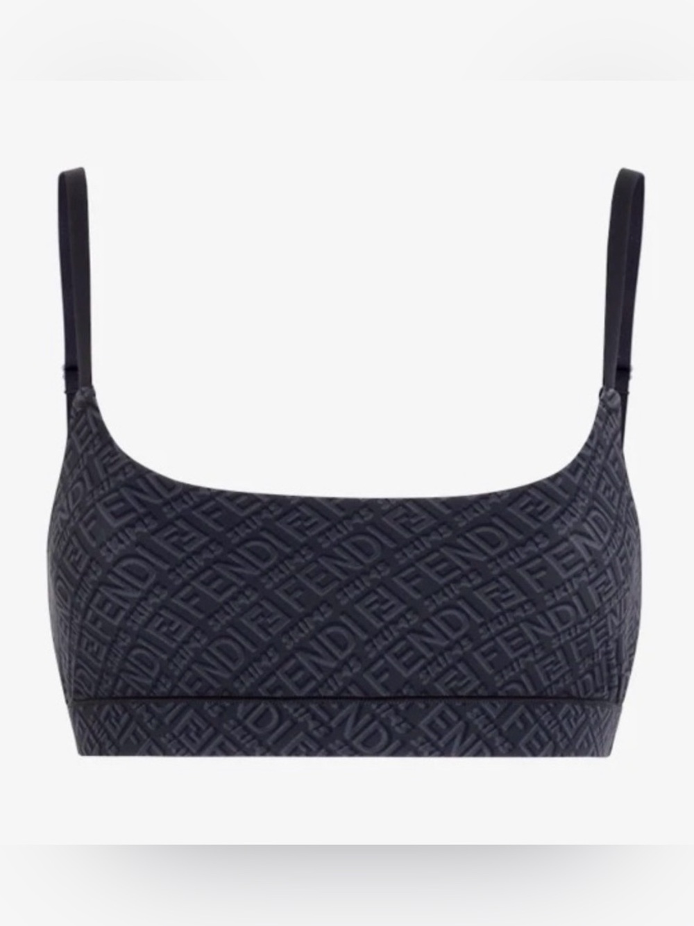 Fendi x Skims Bralette Sz S Capsule Collection Limited Edition Black